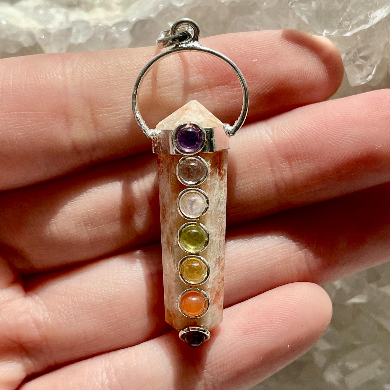 Sunstone - Chakra DT Pendant Sunstone - Chakra DT Pendant